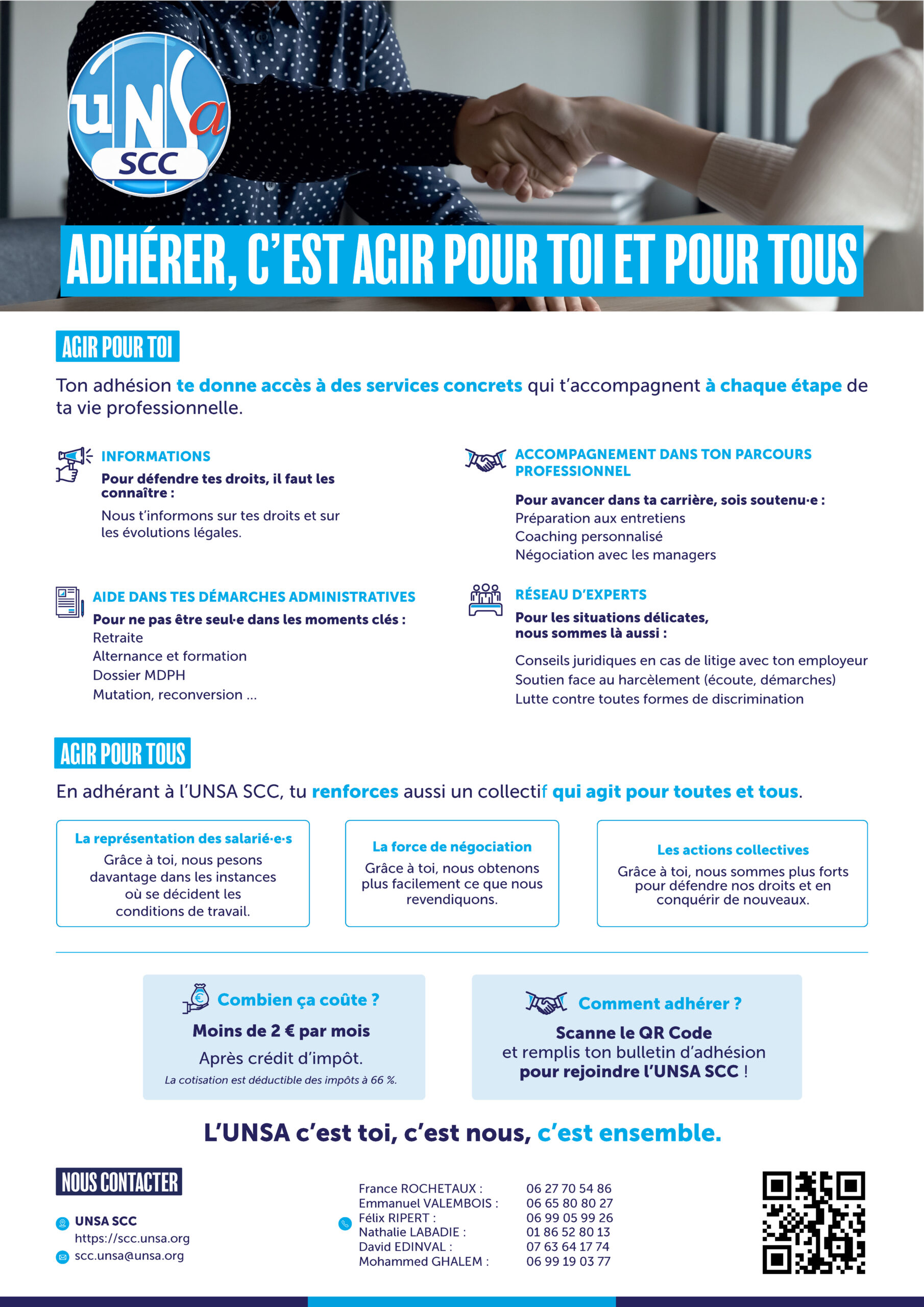 Adhérer c'est agir pour toi et pour tous UNSA Territoriaux CAPA 93 